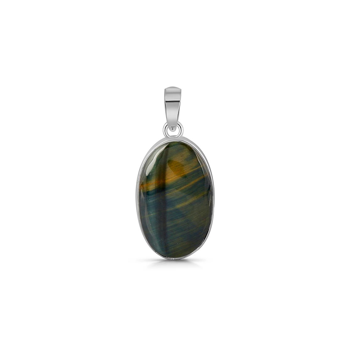 Blue Tiger Eye Pendant-(BTE-P-14.)